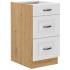 Szafka z szufladami 40 cm Premium Box Retro wh/ar